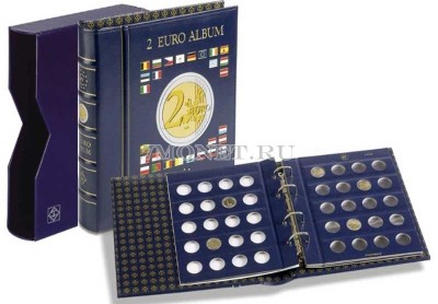 Альбом для монет номиналом 2 евро