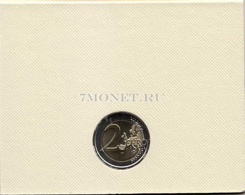 монета Ватикан 2 евро 2017 год 1950-летие мученической смерти святых Петра и Павла, в букете