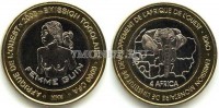 монета Того 6000 франков КФА (4 африка) 2003 год Гвинейская женщина