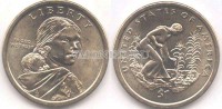 монета США 1 доллар 2009 год годовой