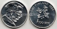 монета Финляндия 100 марок 1995 год 100 лет с рождения Арттури Илмари Виртанена