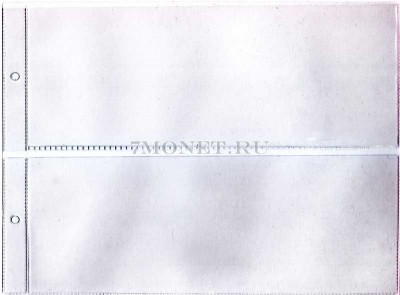 лист горизонтальный для 2 банкнот, размер ячейки 20,5х7,5