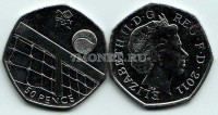 монета Великобритания 50 пенсов 2011 год Летние Олимпийские игры Лондон 2012 - теннис
