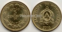 монета Гондурас 5 сентаво 2010 год