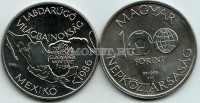 монета Венгрия 100 форинтов 1986 год Чемпионат мира по футболу в Мехико. Карта