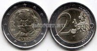 монета Италия 2 евро 2013 год 200 лет со дня рождения Джузеппе Верди