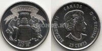 монета Канада 25 центов 2017 год 125 лет Кубку Стенли