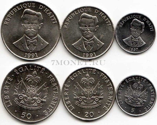 Гаити набор из 3-х монет
