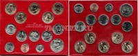 США годовой набор монет 2013 год 14 штук монетный двор Денвер