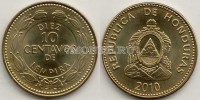 монета Гондурас 10 сентаво 2010 год