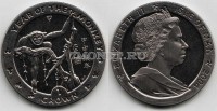 монета Остров Мэн 1 крона 2004 год обезьяны - гиббон