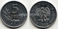 монета Польша 5 грошей 1958, 1959, 1962, 1963, 1970, 1971, 1972  годы