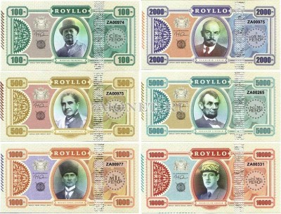 Ройлло набор из 6-ти банкнот 2019 год Правители