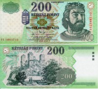 бона Венгрия 200 форинтов 2003 год