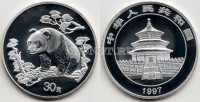 Китай монетовидный жетон 1997 год панда PROOF