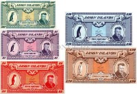 Острова Джейсона набор из 5-ти банкнот 1979 год
