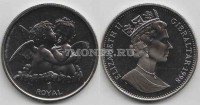 монета Гибралтар 1 рояль 1998 год целующиеся ангелы