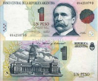 бона Аргентина 1 песо 1993 год