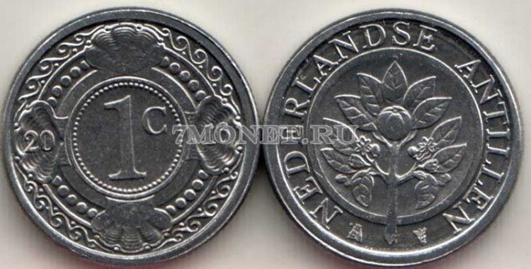 монета Нидерландские Антиллы 1 цент 2016 год