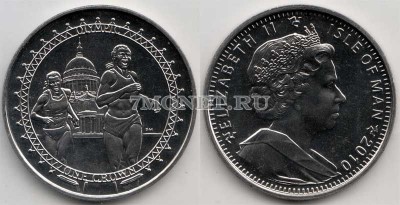 монета Остров Мэн 1 крона 2010 год XXX летние Олимпийские Игры, Лондон 2012 -...