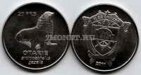 монета Острова Крозе  20 франков 2011 год  Морской котик