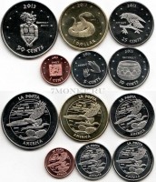 США. Индейская резервация Ла - Поста набор из 6-ти монет 2013 год