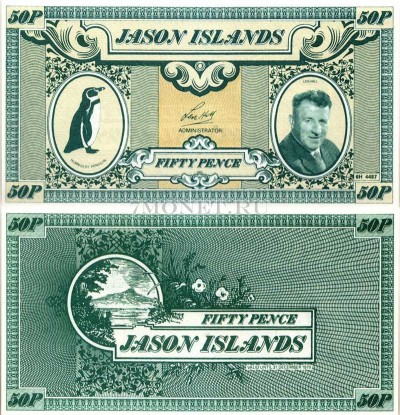 бона Острова Джейсона 50 пенсов 1979 год