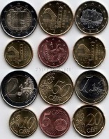 ЕВРО набор из 6-ти монет 2014 год Андорра