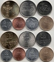 Словакия набор из 7-ти монет