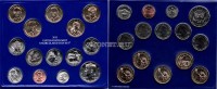 США годовой набор монет 2015 год 14 штук монетный двор Филадельфия