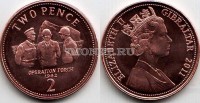 монета Гибралтар 2 пенса 2011 год Операция «Факел»