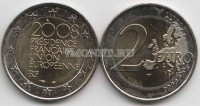 монета Франция 2 евро 2008 год Председательство Франции в ЕС