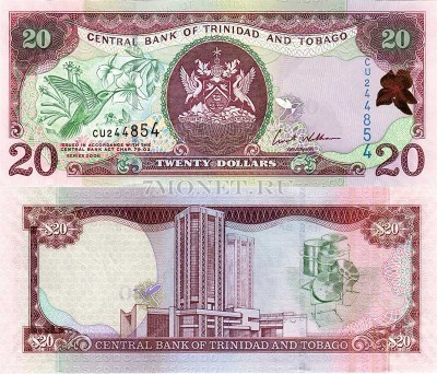 бона Тринидад и Тобаго 20 долларов 2006 год