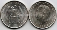 монета Швеция 5 крон 1959 год 150 лет  Конституции