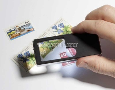 Лупа карманная 2,5-кратная со светодиодной подсветкой LU 175 LED