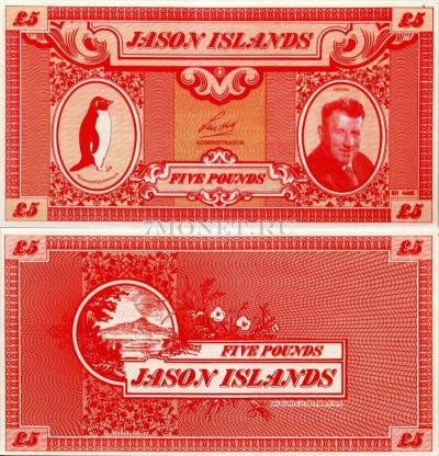 бона Острова Джейсона 5 фунтов 1979 год