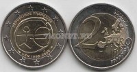 монета Франция 2 евро 2009 год 10 лет евро