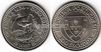 монета Португалия  100 эскудо 1987 год Великие географические открытия мореплаватель Жил Эанеш