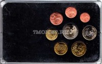 ЕВРО набор из 8-ми монет Австрия  в пластиковой упаковке, цветной