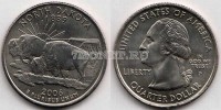США 25 центов 2006 год Северная Дакота