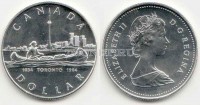 монета Канада 1 доллар 1984 год Торонто