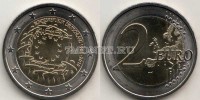монета Германия 2 евро 2015 год Общеевропейская серия - 30 лет флагу Европы
