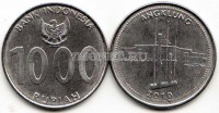 монета Индонезия 1000 рупий 2010 год Анклунг