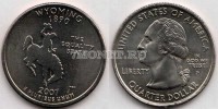 США 25 центов 2007 год Вайоминг