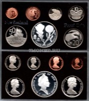 Новая Зеландия набор из 7-ми монет 1981 год  PROOF в банковской упаковке