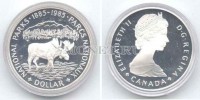 монета Канада 1 доллар 1985 год