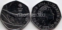 монета Великобритания 50 пенсов 2016 год XXXI летние Олимпийские Игры, Рио-де-Жанейро 2016
