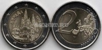 монета Испания 2 евро 2012 год ЮНЕСКО Кафедральный собор в городе Бургос