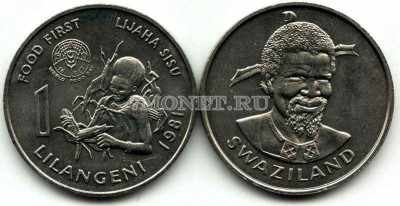 Свазиленд 1 лилангели 1981 год FAO