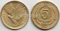 монета Чили 5 сентесимо 1966 год